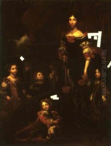 Portrait Of A Lady Amd Her Four Children