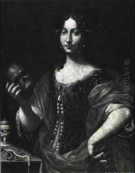 Portrait Of A Lady With A Skull - view 1