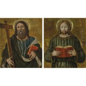 Saint Andrew (+ Saint James The Less; Pair) by Vincenzo Civerchio