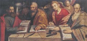 The Four Evangelists by Pieter Claeissins the Younger