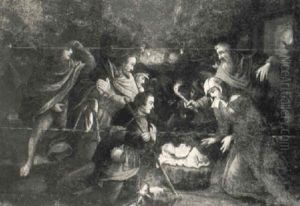The Adoration Of The Shepherds by Pieter Claeissins the Younger