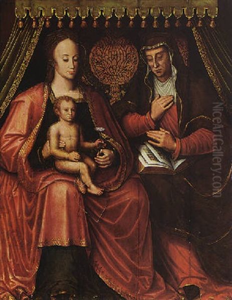 The Virgin And Child With St. Anne Under A Canopy - view 1