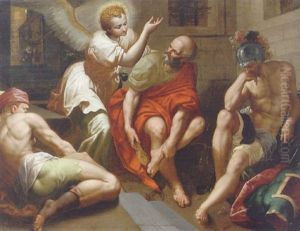 The Liberation Of Saint Peter by Anthuenis Claeissins