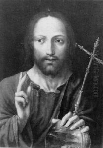 Salvator Mundi by Anthuenis Claeissins