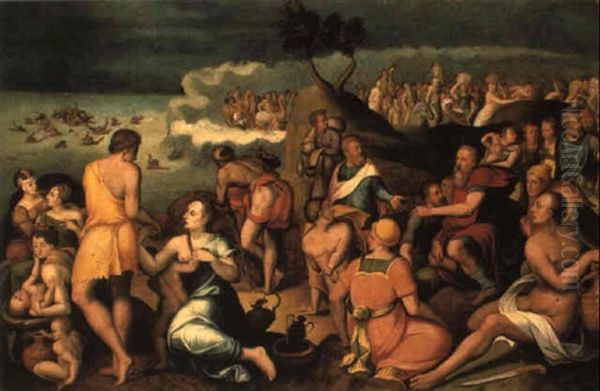 Moses And The Israelites Crossing The Red Sea - view 1