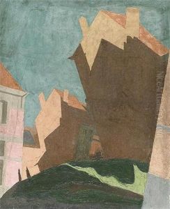 Coin De Rue Cubiste by Albert Claes-Thobois