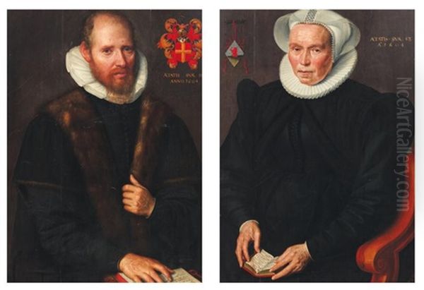 Portrait De Ludovica Wijnkoop (+ Portrait D'henricus Antoni Van Der Linden; Pair) - view 1