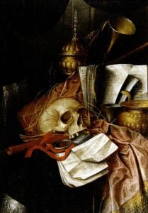 Vanitas Still Life by Jacques Grief De Claeuw