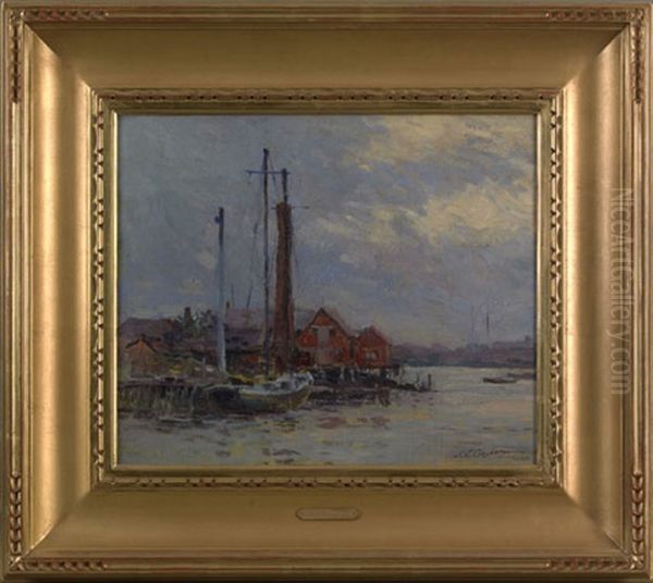 Twilight, Gloucester Harbor - view 1