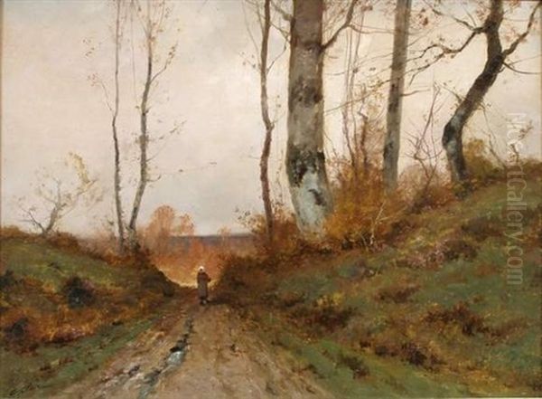 Paysanne Sur Un Chemin De Campagne - view 1