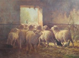 Sheep In A Stable Sheep In A Stable