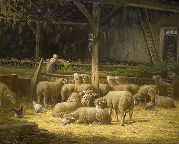 Sheep In A Stable - view 1