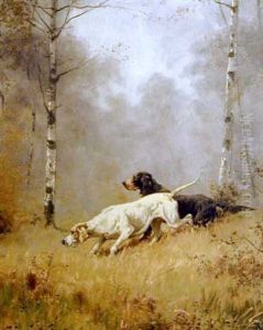 Pointer Et Setter Gordon A L'arret by Charles H. Clair