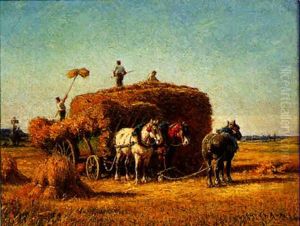 Scene De Moisson by Charles H. Clair