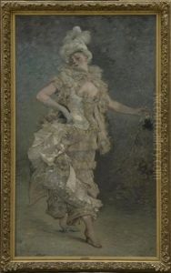 Pierrette, L'elegante Au Chapeau De Plume
