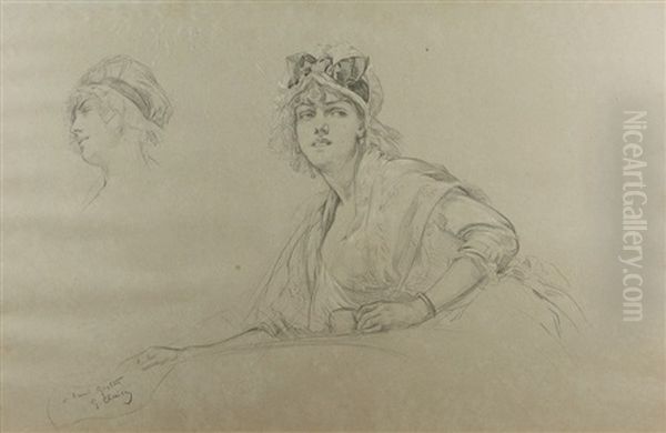 La Jeune Femme Tenant Une Tasse, Reprise De La Tete - view 1