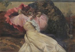Elegante Allongee by Georges Jules Victor Clairin
