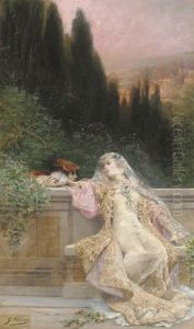 A Clandestine Courtship by Georges Jules Victor Clairin