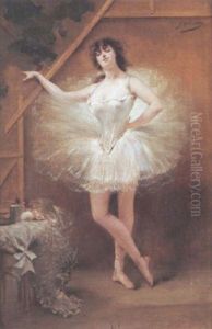 Portrat Der Tanzerin Virginia Zucchi by Georges Jules Victor Clairin