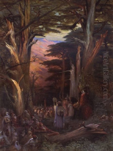 Abd-el-kader Exhortant Ses Troupes Dans La Foret Des Cedres De Teniet El Haad En 1842 - view 1