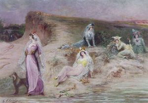 Elegant Women On The Beach