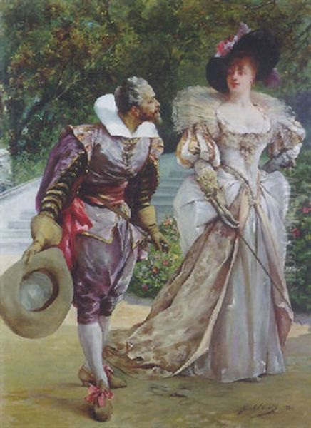 Scene Galante Dans Un Parc - view 1
