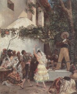 The Spanish Dancers by Georges Jules Victor Clairin