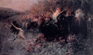 Scene Symboliste by Georges Jules Victor Clairin
