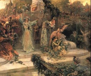 La Fete by Georges Jules Victor Clairin