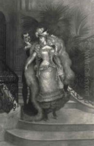 Depart Pour L'opera by Georges Jules Victor Clairin