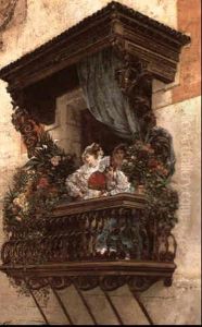 Femme Espagnole Au Balcon Femme Espagnole Au Balcon