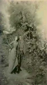 Dans Le Bois Du Boulogne by Georges Jules Victor Clairin