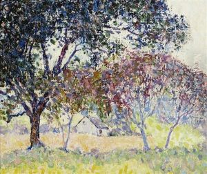 Landscape With Barn by William Henry Clapp