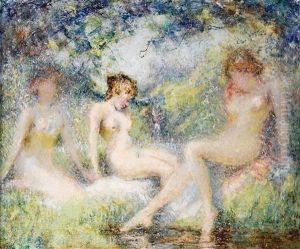 Three Nudes by William Henry Clapp