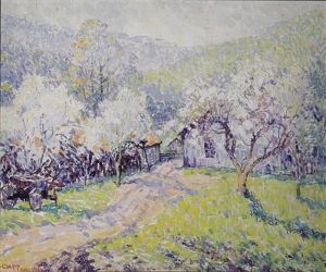 Farmhouse In Spring by William Henry Clapp