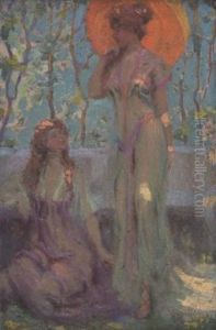 Two Figures In A Landscape Two Figures In A Landscape