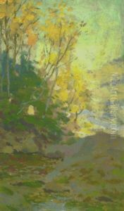 Sunlit Stream by William Henry Clapp