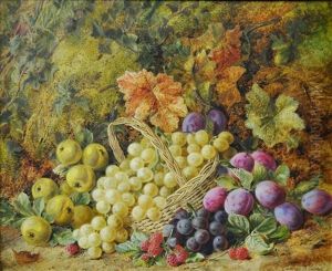Grapes, Fruit & Autumn Leaves