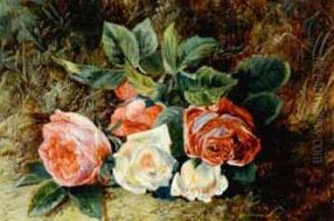 Still Life Of Roses by George Clare