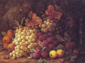 Still Life With Apples, Grapes, Plums And Raspberries Still Life With Apples, Grapes, Plums And Raspberries