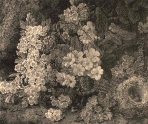 Still Life With Primroses And A Bird's Nest - view 1