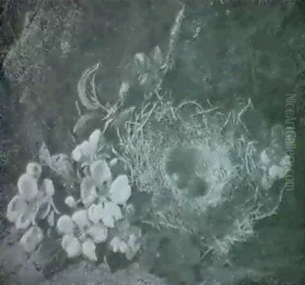 Still Life Of Blossom And A Bird's Nest - view 1