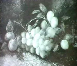 Still Life Of Grapes by George Clare