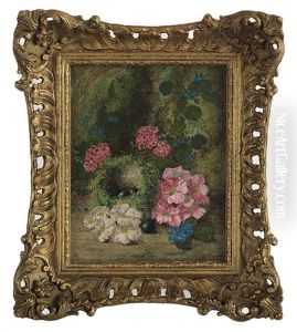 Still Life With A Nest And Flowers