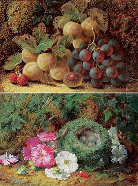 Untitled - Still Life With Plums, Grapes And Raspberries (2 Works) - view 1