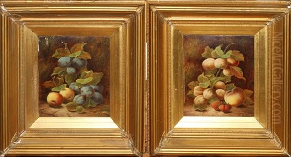 Peaches And Strawberries And Peaches And Plums (pair) - view 1