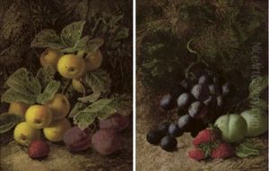 Plums And Strawberrry (+ Grapes, Green Plums And Strawberries; Pair) Plums And Strawberrry (+ Grapes, Green Plums And Strawberries; Pair)
