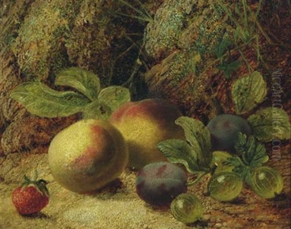 Still Life Of Fruit In A Landscape - view 1