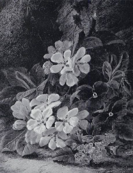 Still Life With Pink And White Flowers - view 1