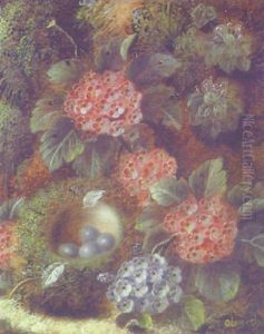Still Life Of Flowers And A Bird's Nest Still Life Of Flowers And A Bird's Nest